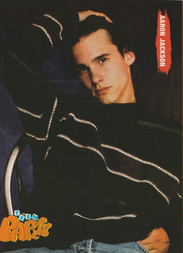 Aaron Jackson Rider Strong teen magazine pinup clipping Tutti Frutti jeans pix - Image 2