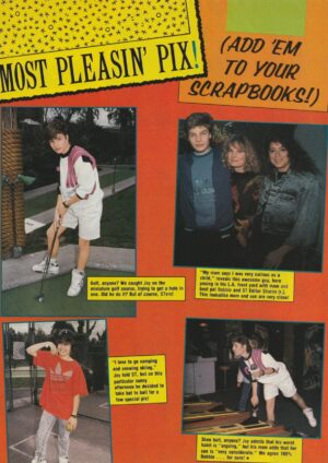 Jay Ferguson Scott Weinger teen magazine pinup clipping shorts golf Superteen