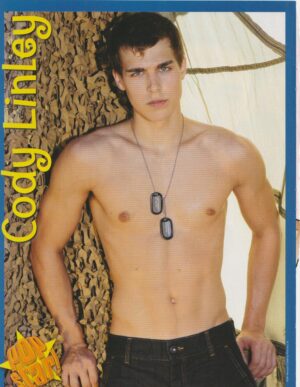 Cody Linley Asher Book teen magazine pinup clipping shirtless Pop Star modeling
