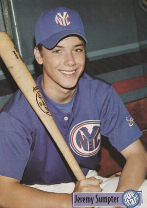 Jeremy Sumpter teen magazine pinup clipping young teen idols baseball Peter Pan