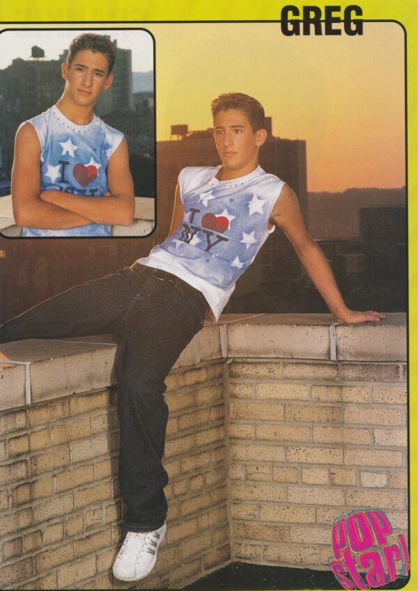 Frankie Galasso Greg Raposo teen magazine pinup clipping Dream Street Brick wall