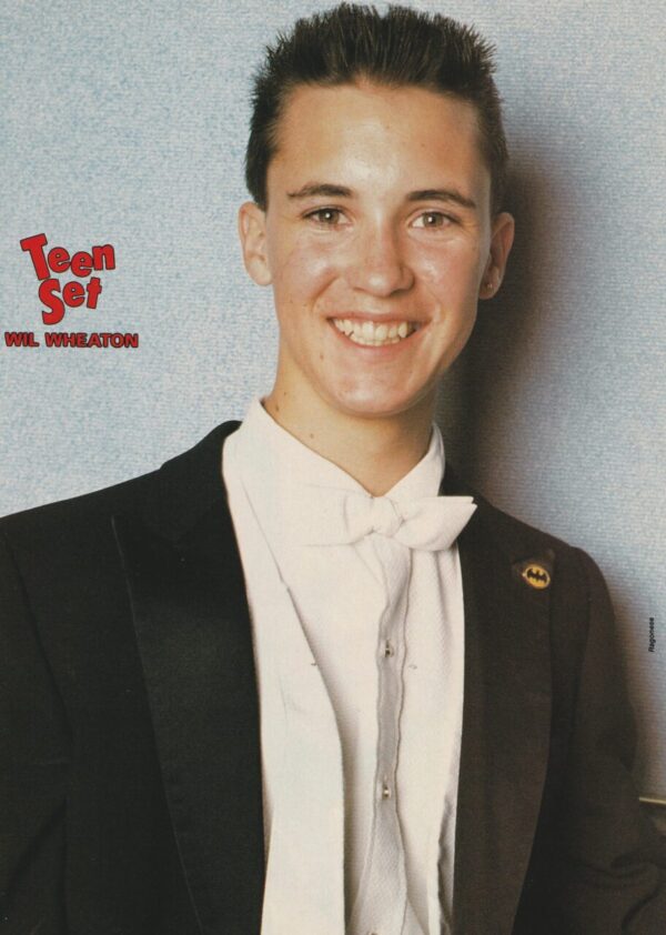 Wil Wheaton Danny Nucci teen magazine pinup clipping vintage Teen Set 80’s pix