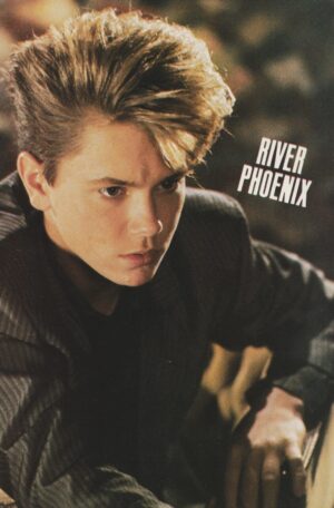 River Phoenix Kirk Cameron teen magazine pinup clipping vintage trumpet pix