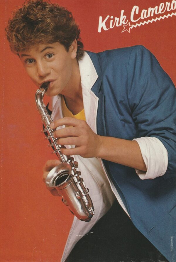 River Phoenix Kirk Cameron teen magazine pinup clipping vintage trumpet pix - Image 2