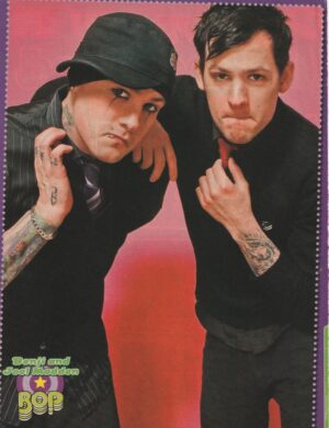 Good Charlotte teen magazine pinup clipping Bop brothers rockers teen idols