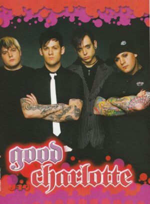 Good Charlotte Hilary Duff teen magazine pinup clipping tattoos J-14 rock idols