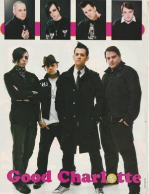 Good Charlotte teen magazine pinup clipping suites Pop Star rock idols pix