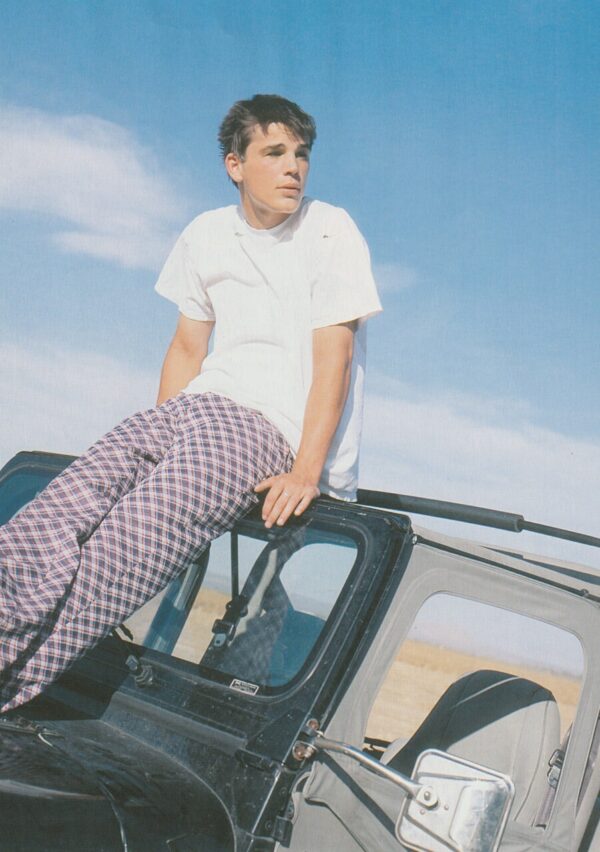 Heath Ledger Josh Hartnett teen magazine pinup clipping Joker green shirt pix - Image 2