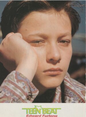 Edward Furlong Brian Austin Green teen magazine pinup clipping headshot lips