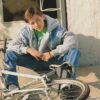 Edward Furlong teen magazine pinup clipping headshot bike legs open 90's idols