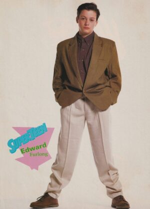 Edward Furlong David Lascher teen magazine pinup clipping full body Superteen