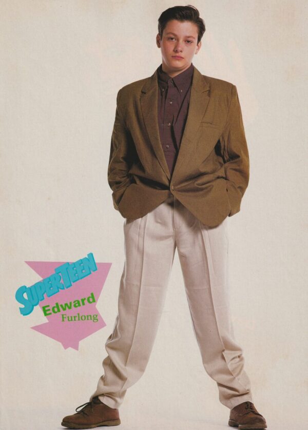Edward Furlong David Lascher teen magazine pinup clipping full body Superteen