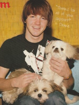 Drake Bell teen magazine pinup clipping dog M teen idols crush jeans pix