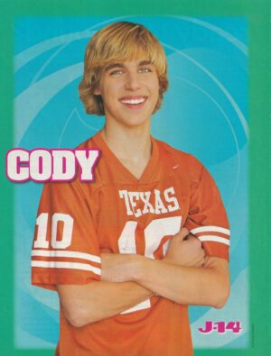 Cody Linley teen magazine pinup clipping Texas shirt Disney star pix hottie J-14