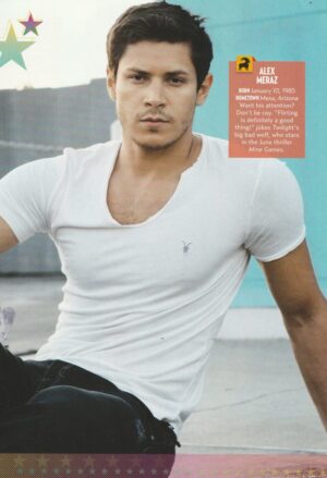 Alex Meraz Diego Boneta teen magazine pinup clipping shirtless Twilight pix