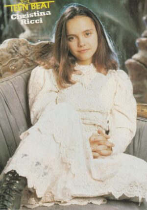 Christina Ricci Andrew Keegan teen magazine pinup clipping Casper white dress