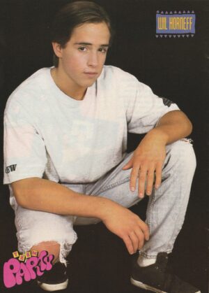 Wil Horneff teen magazine pinup clipping squatting ripped jeans Teen Party pix
