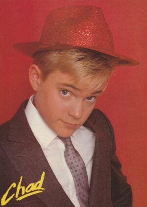 Chad Allen teen magazine pinup Teen Party red hat