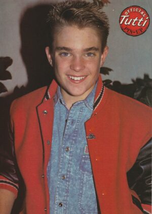 Chad Allen Corey Feldman teen magazine pinup Tutti Frutti red jacket pix