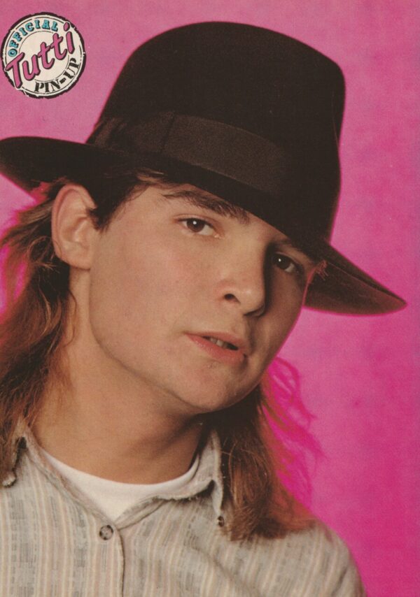 Chad Allen Corey Feldman teen magazine pinup Tutti Frutti red jacket pix - Image 2