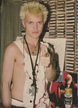 Billy Idol Scott Baio teen magazine pinup ripped shirt rocker