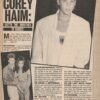 Corey Haim Brian Bloom teen magazine clipping Alyssa Milano date mates