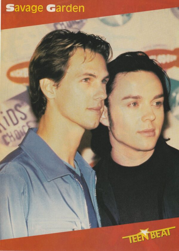 Savage Garden Spice Girls teen magazine pinup clipping Kids Choice Awards