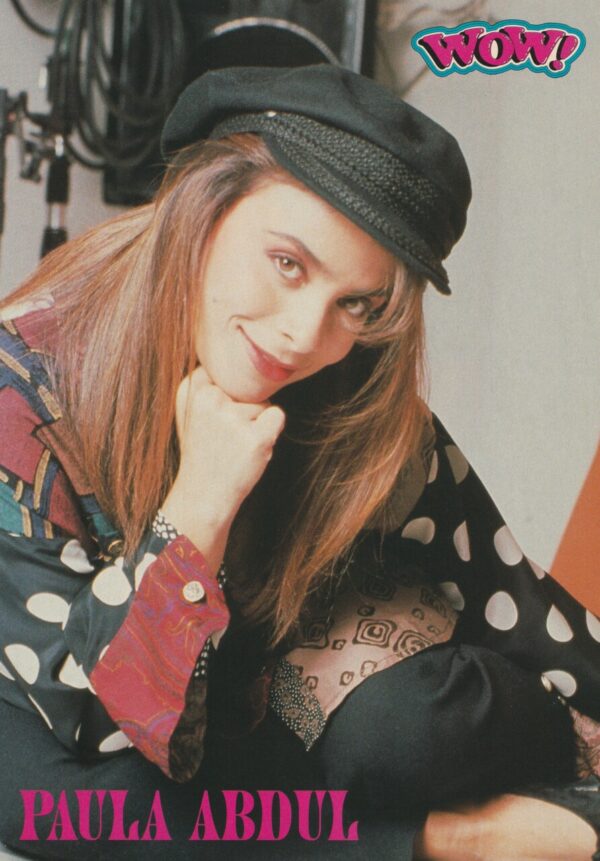 Tommy Puett Paula Abdul teen magazine pinup clipping jeans blue teal shirt Wow - Image 2