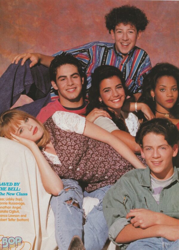Paula Abdul Saved by the Bell New Class teen magazine pinup black purse night time Bop - Image 2