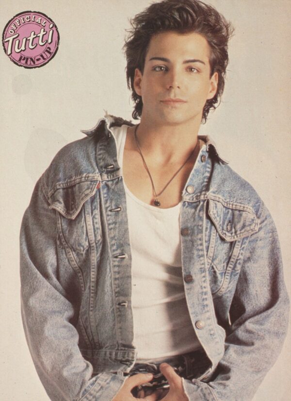 Chad Allen teen magazine pinup clipping Chewy granola bars pink shirt jeans Big Bopper - Image 2