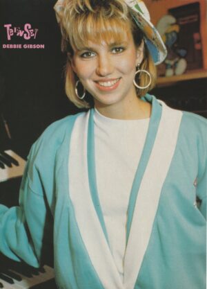 Debbie Gibson Corey Feldman teen magazine pinup clipping Piano Teen Set