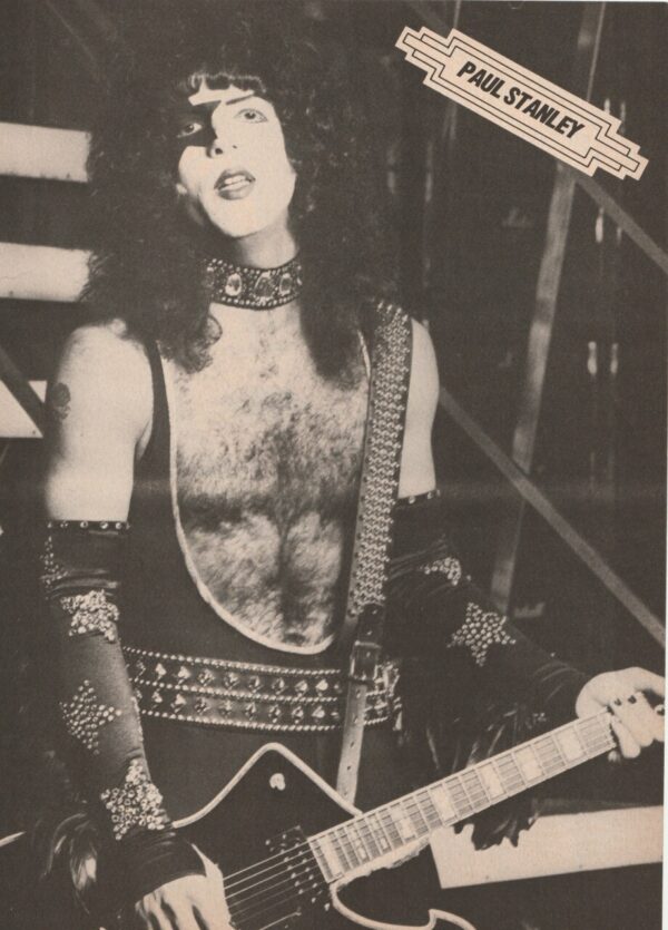 Gene Simmons Paul Stanley Kiss teen magzine pinup headshot Teen Machine Make up - Image 2