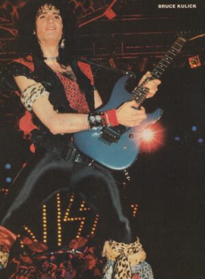 Bruce Kulick Kiss teen magazine pinup clipping leather pants 16 mag