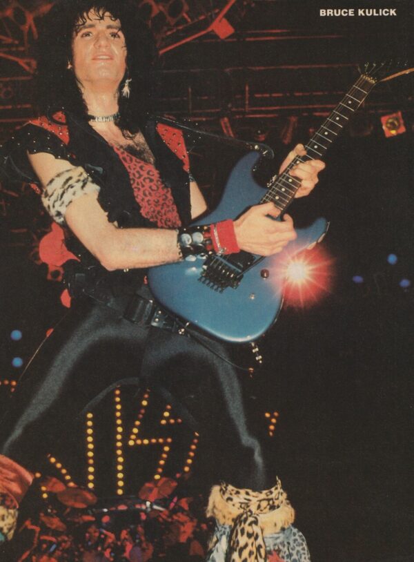Bruce Kulick Kiss teen magazine pinup clipping leather pants 16 mag