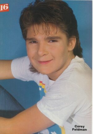 Corey Feldman teen magazine pinup pix headshot outside 16 mag