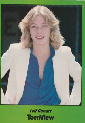 Leif Garrett teen magazine pinup blue shirt Teen Set pix