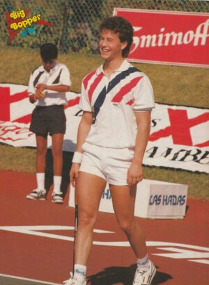 Kirk Cameron teen magazine pinup clipping Teen Machine white shorts track Bop