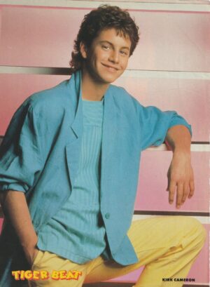 Kirk Cameron Johnny Depp teen magazine pinup clipping yellow pants Tiger Beat