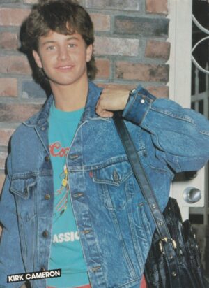 Kirk Cameron jean jacket pinup clipping brick wall Hip Hop