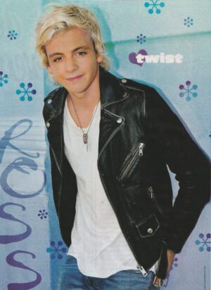 Ross Lynch teen magazine pinup clipping leather jacket full body Twist pix