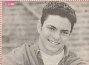 Mike Vitar teen magazine pinup clipping black and white Bop pix