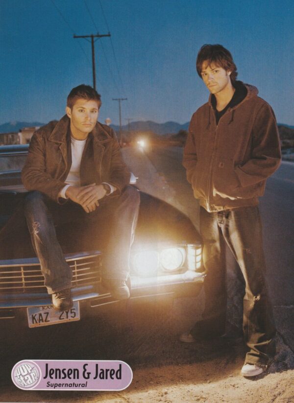 Jensen Ackles Jared Padalecki teen magazine pinup clipping car Pop Star