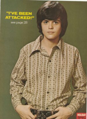 Donny Osmond teen magazine pinup young boy I've been attacked Holiday Spec