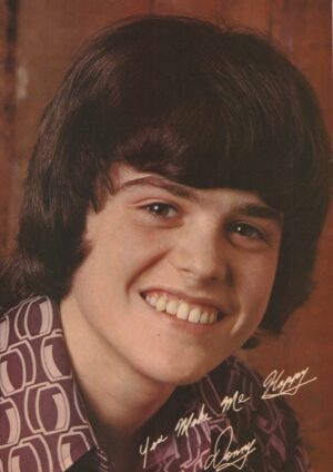 Donny Osmond teen magazine pinup headshot close up smile pix