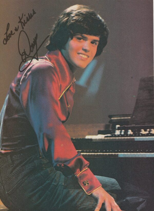 Donny Osmond teen magazine pin clipping piano pix Osmonds