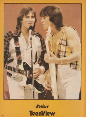 Bay City Rollers teen magazine pinup clipping muscles Teen Set