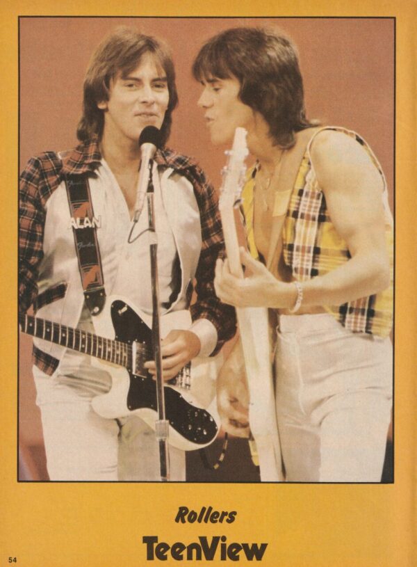 Bay City Rollers teen magazine pinup clipping muscles Teen Set