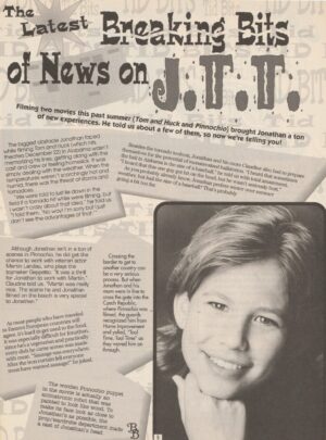 Jonathan Taylor Thomas teen magazine clipping Breaking Bits of News JTT