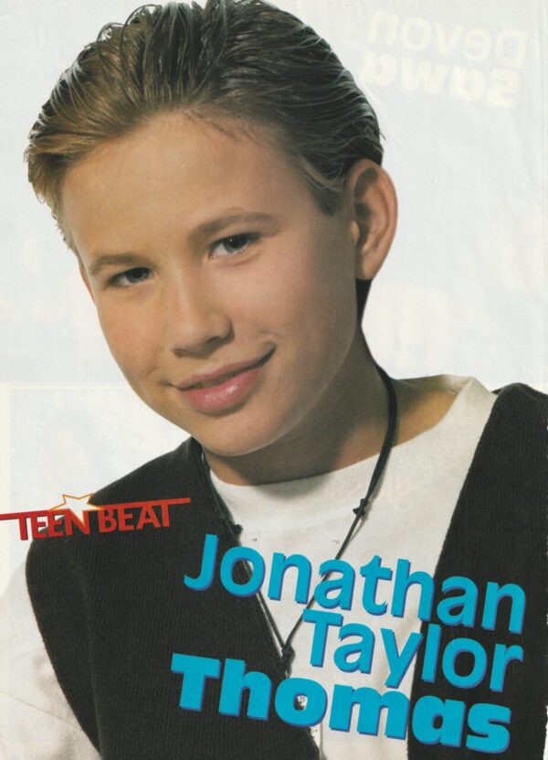 Jonathan Taylor Thomas Devon Sawa teen magazine pinup slik hair Teen Beat