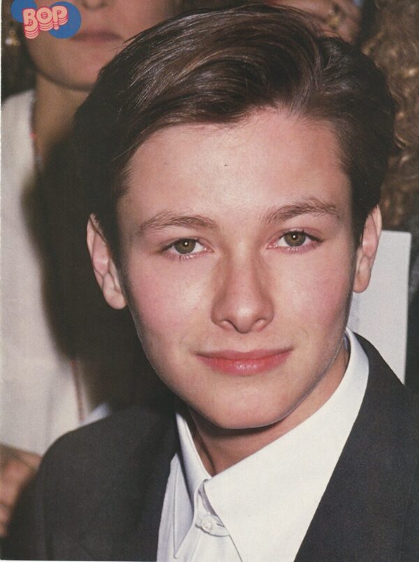Edward Furlong Mark Paul Gosselaar teen magazine clipping light jean shirt SBTB Bop - Image 2